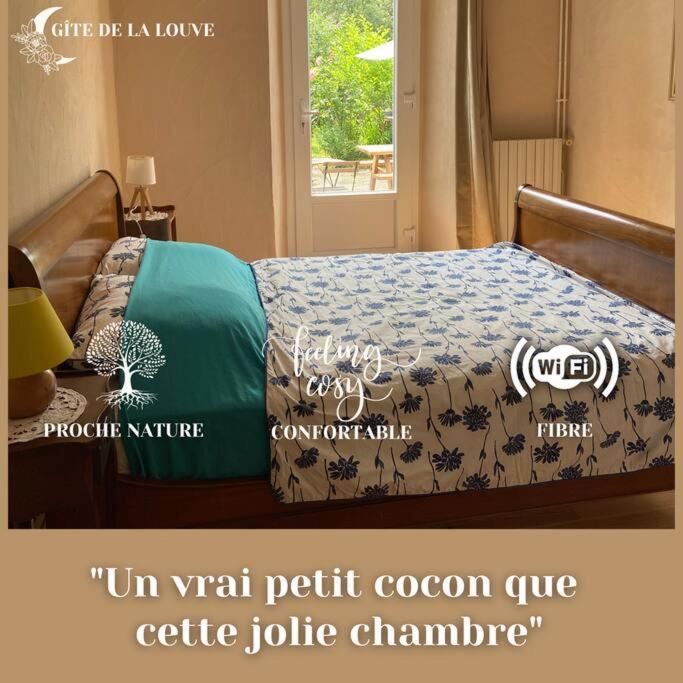 Chambre Double Cosy - Gite De La Louve Fougax-et-Barrineuf Extérieur photo