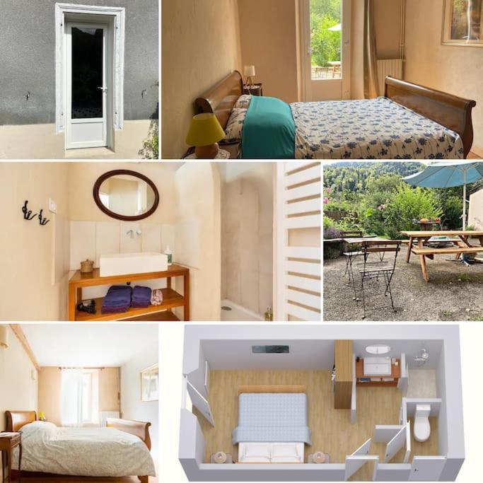 Chambre Double Cosy - Gite De La Louve Fougax-et-Barrineuf Extérieur photo